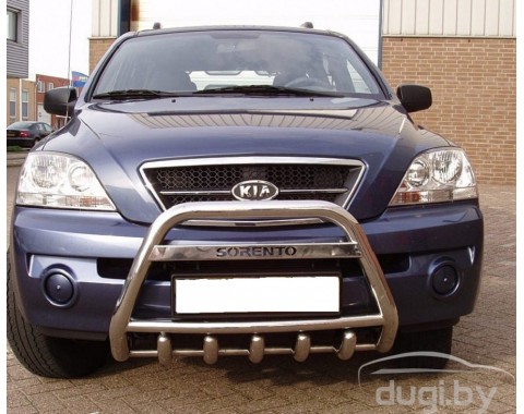 Кенгурятник "Big" с надписью для Kia Sorento